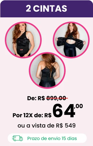 Tabela de preço da cinta modeladora